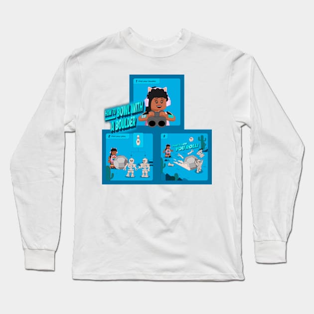 Lego Fortnite HOW TO BOWL WITH A BOULDER! Long Sleeve T-Shirt by BURBS